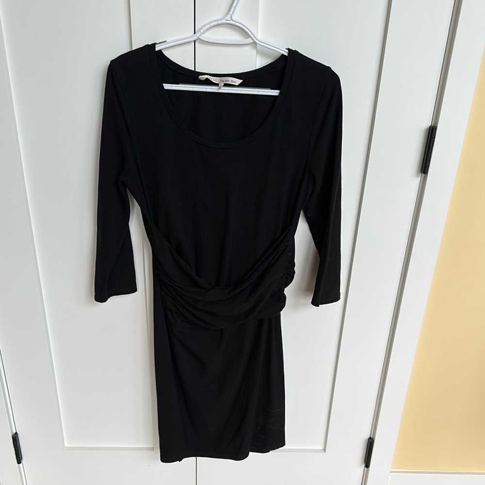 RACHEL Rachel Roy Black Knit Sheath Dress Size L